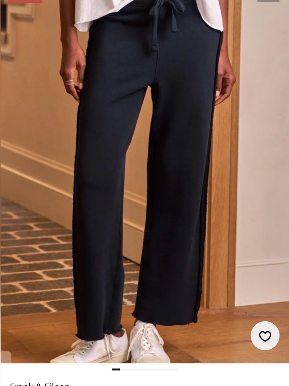Frank & Eileen Bella Full Length Sweat Pant. British Navy Blue